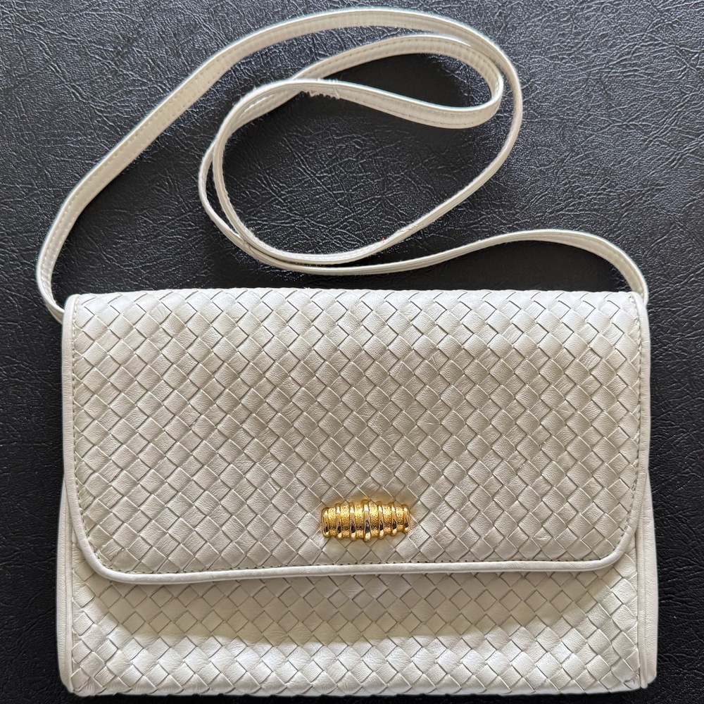 vintage . GANSON leather shoulder bag
